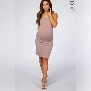 Pinkblush Mauve Sleeveless Maternity Dress